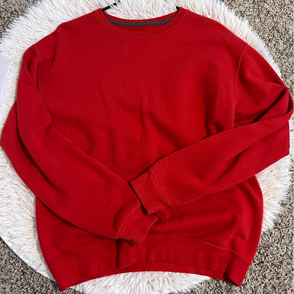 fruit of the loom red pullover